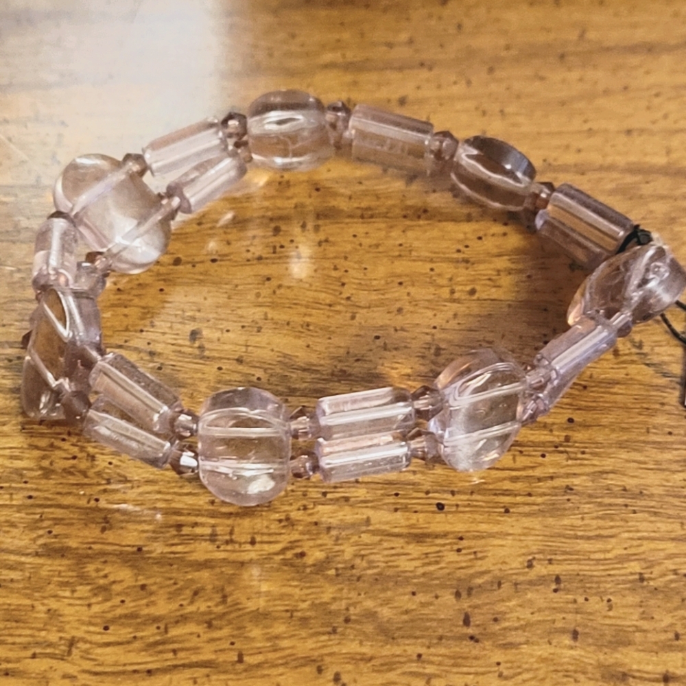 Purple stretch braclet